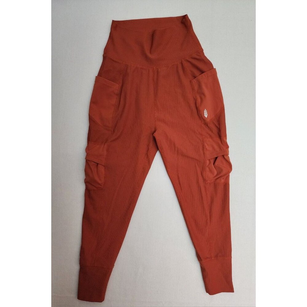 Women’s XS Free People Movement Take A Hike Ribbed Harem Cargo Jogger Pants